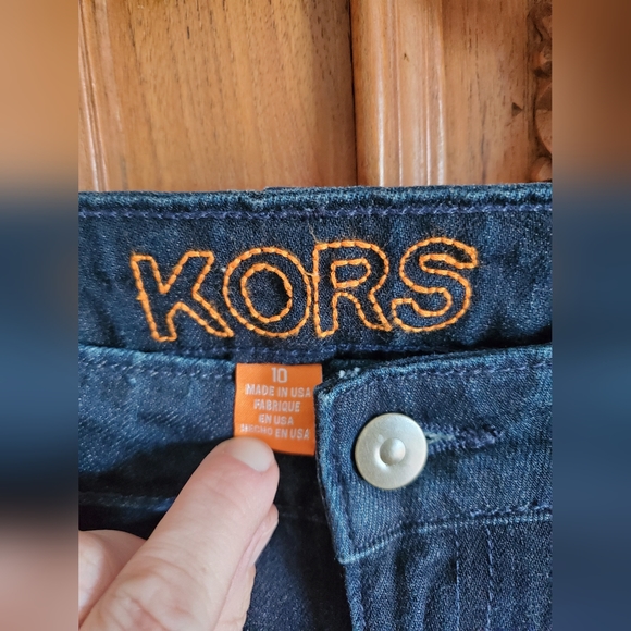 Kors Dark Navy Straight Jeans Size 10 Made In USA - Picture 2 of 8
